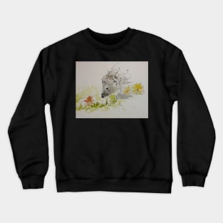 Hedgehog drawing Crewneck Sweatshirt